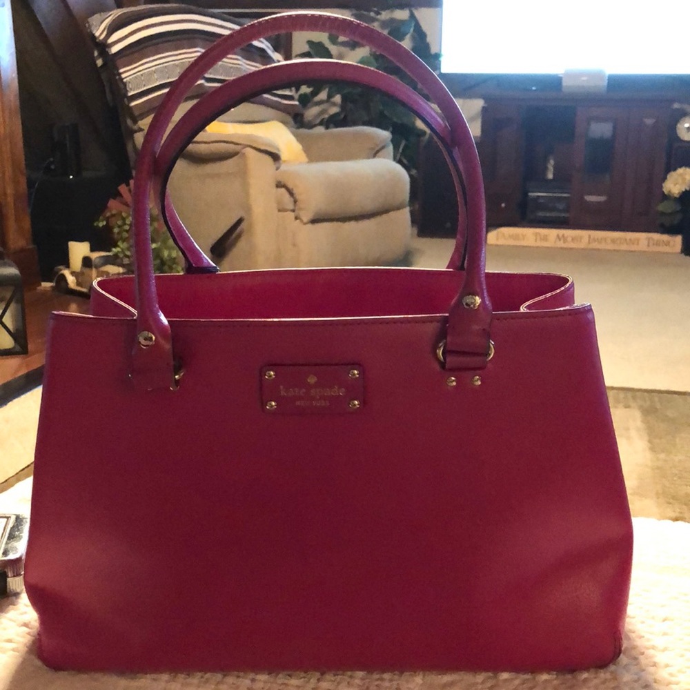 Kate Spade pink purse. Gently used, smoke free home.